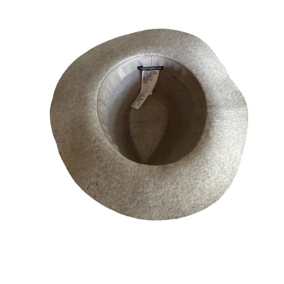 Abercrombie & Fitch Womens Wool Fedora Hat Gray With Pink Band - Picture 4 of 6